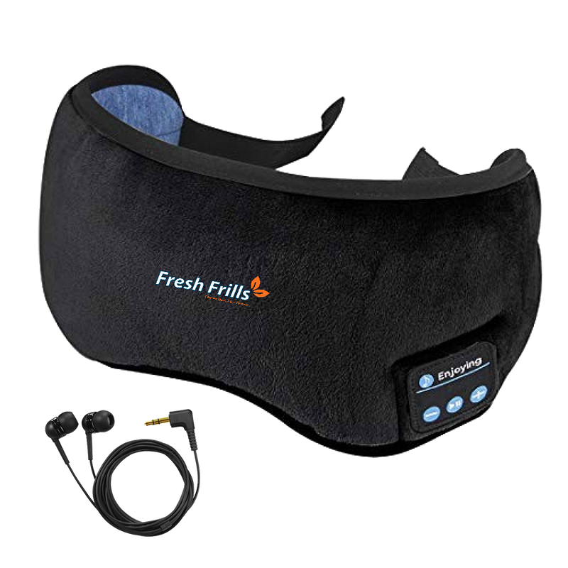 Sleepace Sleep Headphones - Masque pour les yeux confortable et lavable avec contrôle intelligent de l'application et écouteurs antibruit bloquant le son 