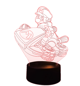 Super Mario Cartoon 3D Night Light Bedside Touch & Remote Control Creative with Seven Color